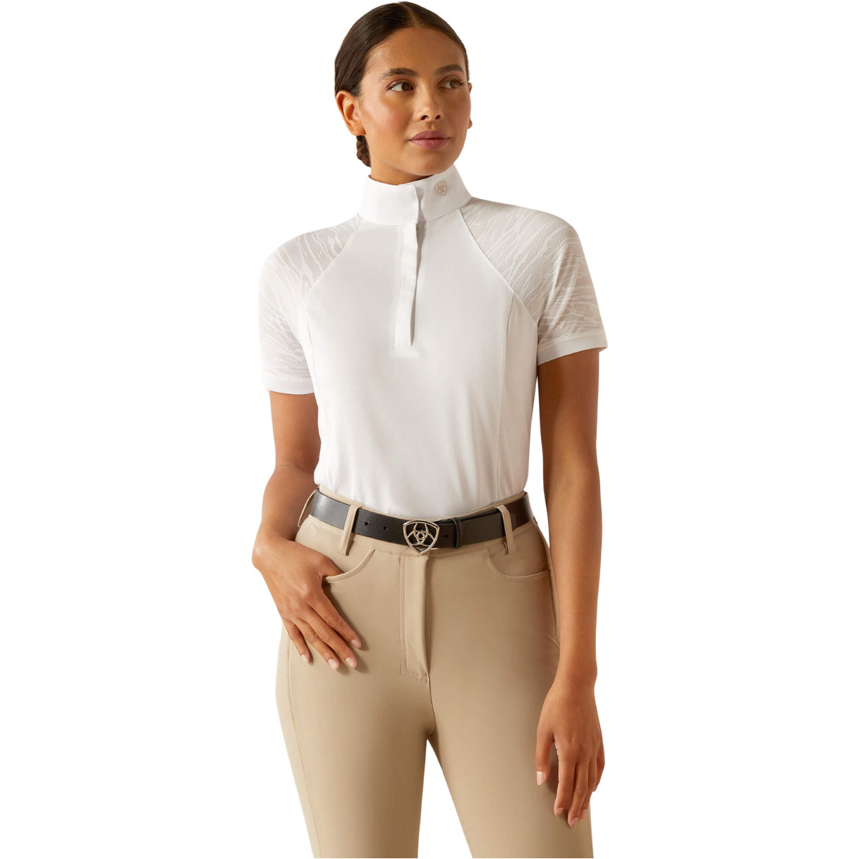 2025 Ariat Womens Aptos Vent 2.0 Show Shirt 10054985 - White